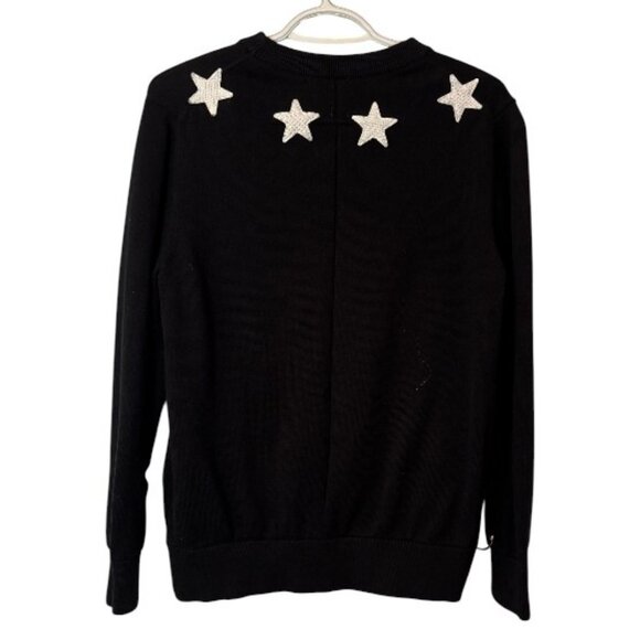 Givenchy black star collar crew neck jumper/sweater size M - Picture 6 of 10